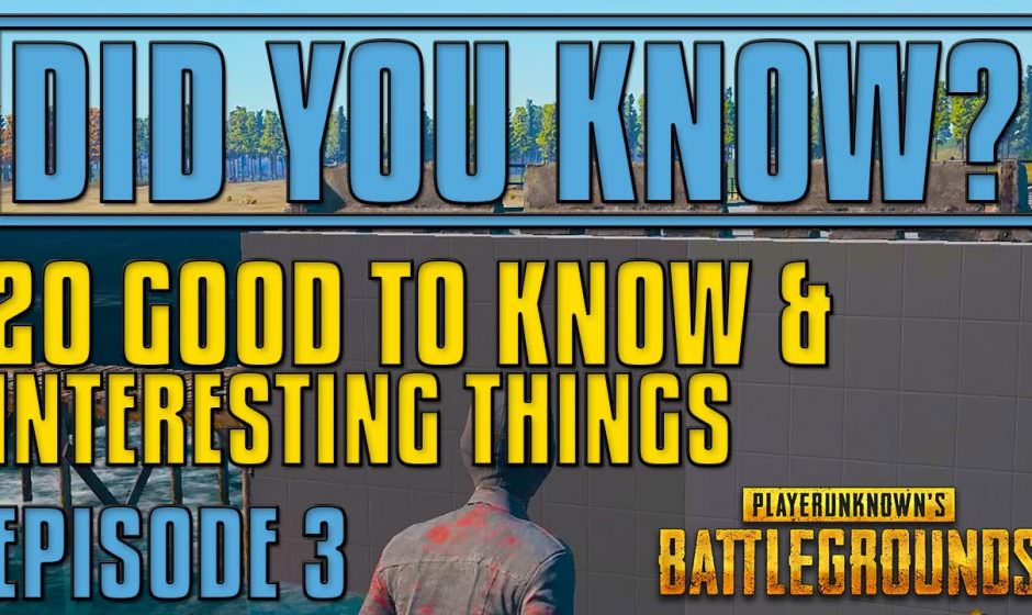 Did You Know? 20 Tips and Tricks | PUBG #3